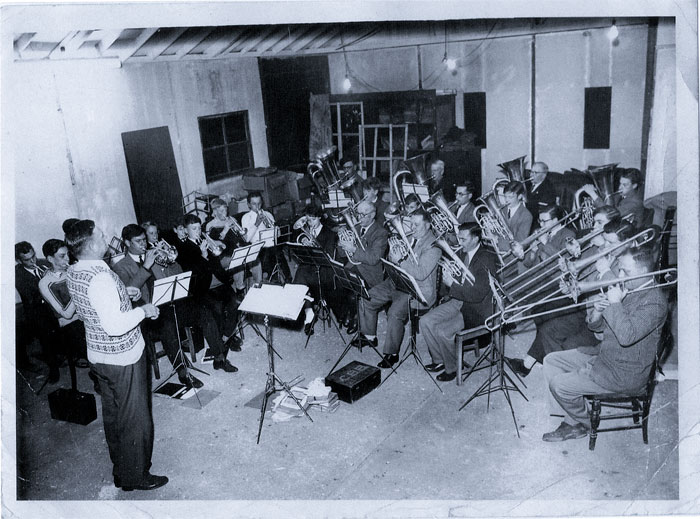 The band room circa 1960